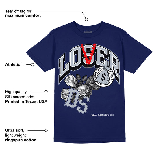 Midnight Navy 11s DopeSkill T-shirt Loser Lover Graphic