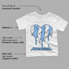 University Blue 6s DopeSkill Toddler Kids T-shirt Juneteenth Heart Graphic