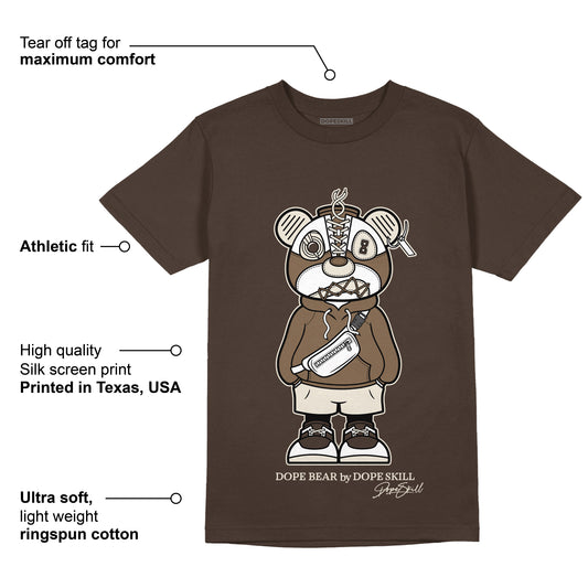 AJ 1 Low OG “Reverse Mocha” DopeSkill Ridgerock T-shirt Sneaker Bear Graphic