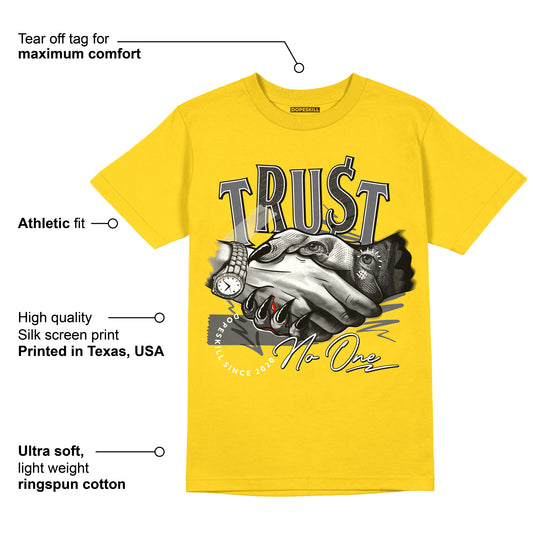 Lightning 4s DopeSkill Tour Yellow T-shirt Trust No One Graphic