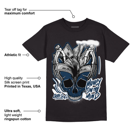Brave Blue 13s DopeSkill T-Shirt MOMM Skull Graphic