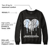 Black Metallic Chrome 6s DopeSkill Sweatshirt Juneteenth Heart Graphic