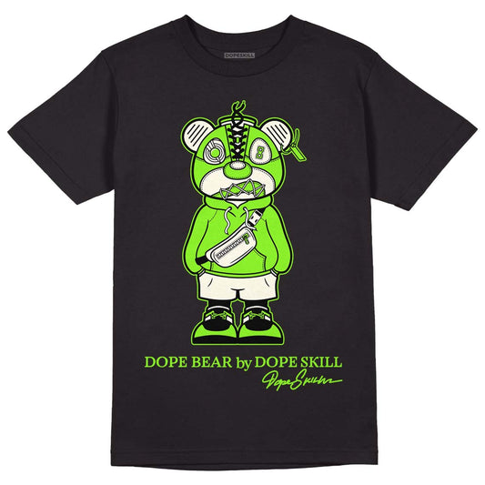 AJ 6 Electric Green DopeSkill T-Shirt Sneaker Bear Graphic