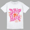 Jordan 5 GS Pinksicle DopeSkill T-Shirt Drip Too Hard Graphic - White 