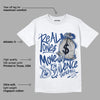 AJ 13 French Blue DopeSkill T-Shirt Real Ones Move In Silence Graphic