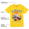 AJ 4 Lightning DopeSkill Tour Yellow T-shirt Slow Burn Graphic