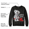 Black Metallic Chrome 6s DopeSkill Sweatshirt Broken Heart Graphic