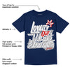 Midnight Navy 4s DopeSkill Midnight Navy T-shirt LOVE Graphic