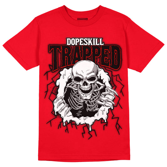 AJ 9 Chile Red DopeSkill Chile Red T-shirt Trapped Halloween Graphic