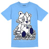 AJ 6 University Blue DopeSkill University Blue T-Shirt MOMM Bear Graphic