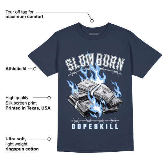 AJ 6 Midnight Navy DopeSkill T-shirt Slow Burn Graphic