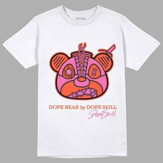 Jordan 5 GS Pinksicle DopeSkill T-Shirt Sneaker Bear Head Graphic - White 