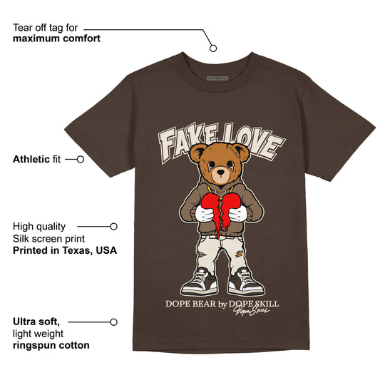 AJ 1 Low OG “Reverse Mocha” DopeSkill Ridgerock T-shirt Fake Love Graphic