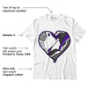 AJ 3 Dark Iris DopeSkill T-Shirt Heart AJ 3 Graphic