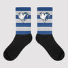 Horizontal Stripes Sublimated Socks Match AJ 13 French Blue