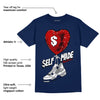 Midnight Navy 4s DopeSkill Midnight Navy T-shirt Self Made Graphic