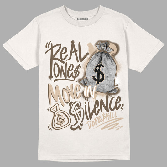 YZ Foam Runner Sand DopeSkill T-shirt Real Ones Move In Silence Graphic