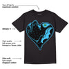 University Blue 13s DopeSkill T-Shirt Heart AJ 13 Graphic