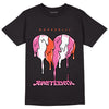 Jordan 5 GS Pinksicle DopeSkill T-Shirt Juneteenth Heart Graphic - Black