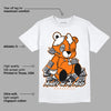 Orange Black White DopeSkill T-Shirt MOMM Bear Graphic