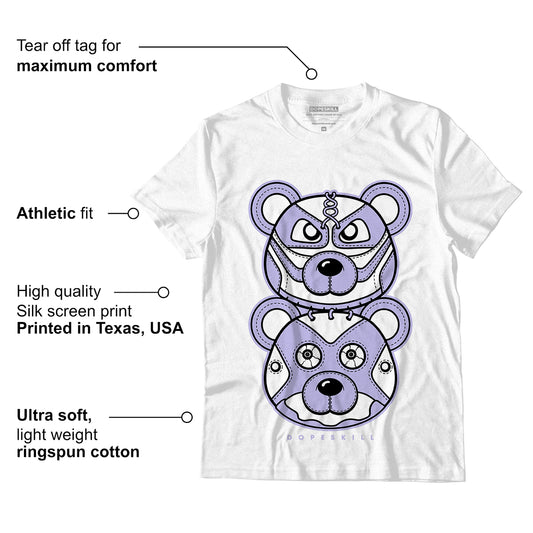 AJ 11 Low Pure Violet DopeSkill T-Shirt Leather Bear Graphic