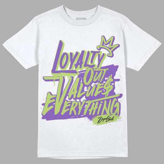 Jordan 4 Canyon Purple DopeSkill T-Shirt LOVE Graphic -White 