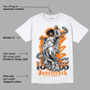 Orange Black White DopeSkill T-Shirt Juneteenth Graphic