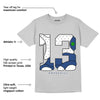 AJ 13 French Blue DopeSkill Light Steel Grey T-shirt No.13 Graphic