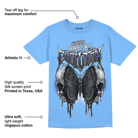 University Blue 6s DopeSkill University Blue T-Shirt DopeSkill Evolution Graphic