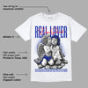 Racer Blue White Dunk Low DopeSkill T-Shirt Real Lover Graphic