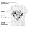 AJ 4 Military Black DopeSkill T-Shirt Heart AJ 4 Graphic