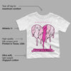 Triple Pink Dunk Low DopeSkill Toddler Kids T-shirt Juneteenth Heart Graphic