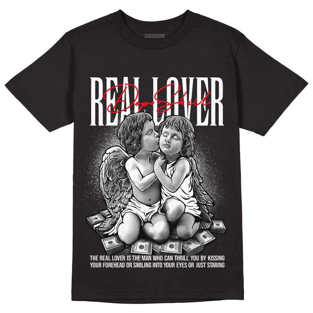Dunk Low Panda White Black DopeSkill T-Shirt Real Lover Graphic - Black