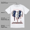 Midnight Navy 4s DopeSkill T-Shirt Juneteenth Heart Graphic