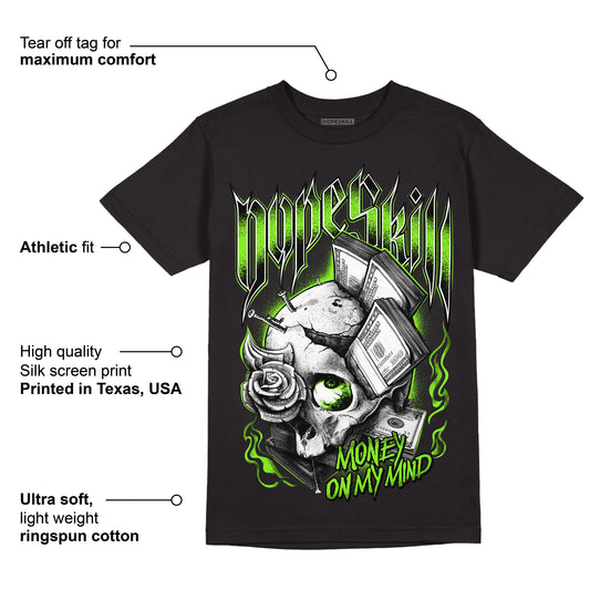 Neon Green Collection DopeSkill T-Shirt Money On My Mind Graphic