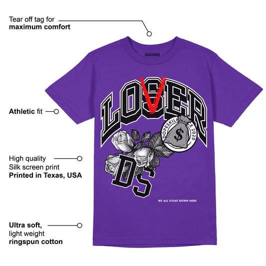 PURPLE Collection DopeSkill Purple T-shirt Loser Lover Graphic