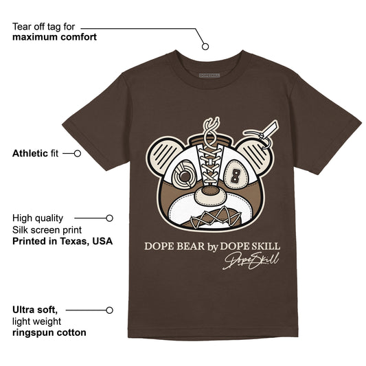 AJ 1 Low OG “Reverse Mocha” DopeSkill Ridgerock T-shirt Sneaker Bear Head Graphic