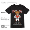 Black Canvas 4s DopeSkill T-Shirt Fake Love Graphic