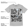 Black Metallic Chrome 6s DopeSkill Metallic Silver T-shirt Real Ones Move In Silence Graphic