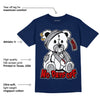 Midnight Navy 4s DopeSkill Midnight Navy T-shirt Hurt Bear Graphic