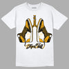 Taxi Yellow Toe 1s DopeSkill T-Shirt Breathe Graphic - White 