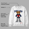 Midnight Navy 4s DopeSkill Sweatshirt Fake Love Graphic