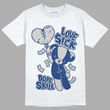 AJ 13 French Blue DopeSkill T-Shirt Love Sick Graphic