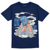 Georgetown 6s DopeSkill College Navy T-shirt Money Is The Motive Graphic