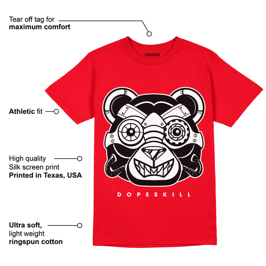 AJ 9 Chile Red DopeSkill Chile Red T-shirt Robo Bear Graphic