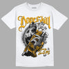 Taxi Yellow Toe 1s DopeSkill T-Shirt Money Loves Me Graphic - White 