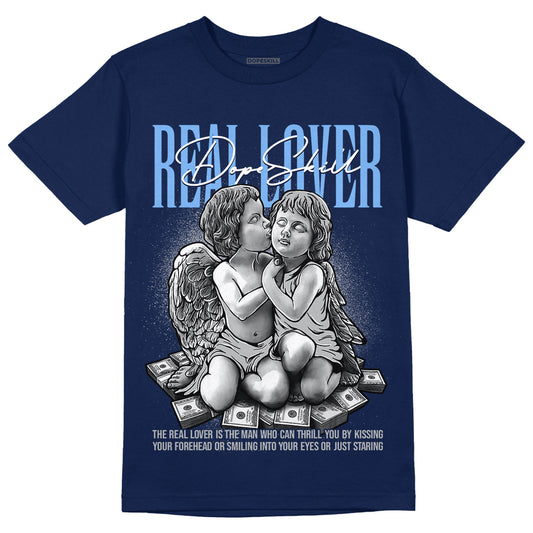 Georgetown 6s DopeSkill College Navy T-shirt Real Lover Graphic