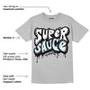 Black Metallic Chrome 6s DopeSkill Metallic Silver T-shirt Super Sauce Graphic