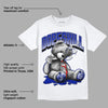 Racer Blue White Dunk Low DopeSkill T-Shirt Sick Bear Graphic