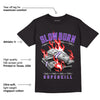 AJ 13 Court Purple DopeSkill T-Shirt Slow Burn Graphic